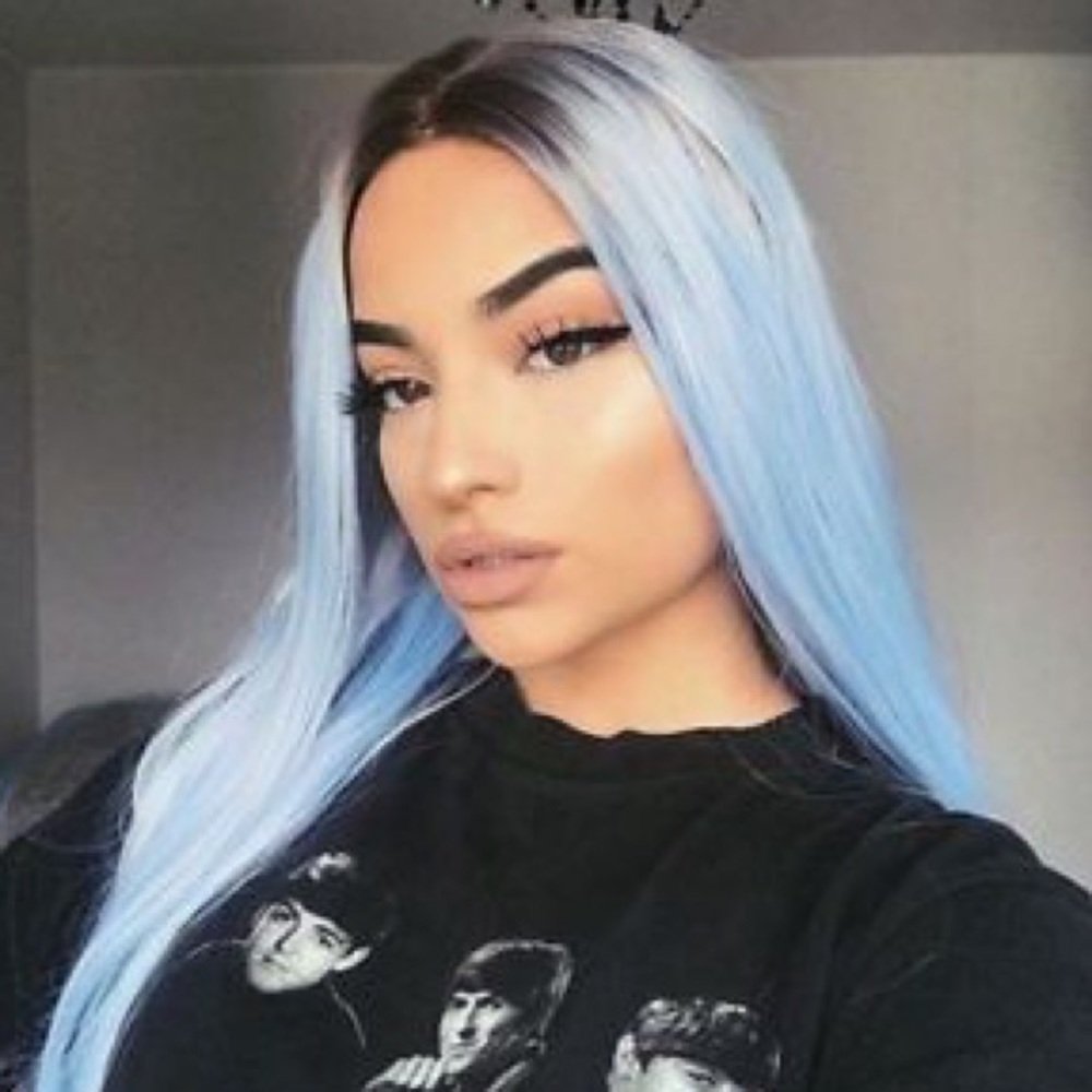 💫BRIT 24” BLUE OMBRÉ STRAIGHT LACE FRONT WIG *NEW*